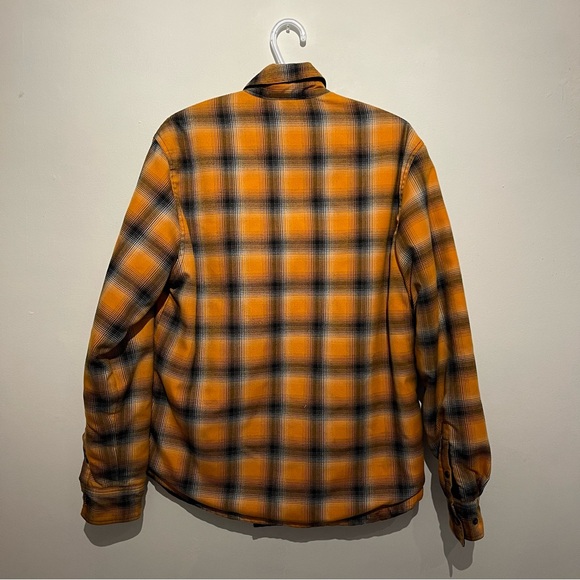 Reversible Workwear Orange Plaid Jacket - Picture 5 of 14